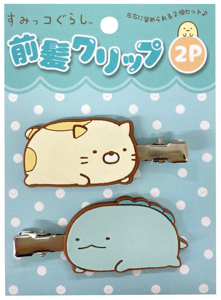 Sumikko Gurashi Hair Clips Neko & Tokage San-X Original