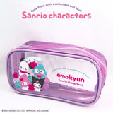 Emokyun Sanrio Character Design Clear Pencil Pouch