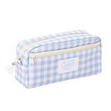 Cubix Pen Case | Blue Plaid