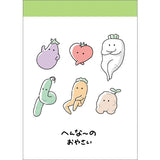 Mini Memo Pad | Lounging Root Veggies