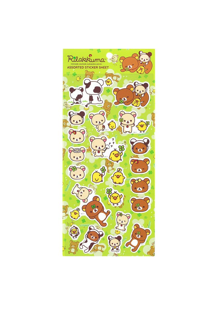 Rilakkuma Happy Picnic Sticker Sheet - Green