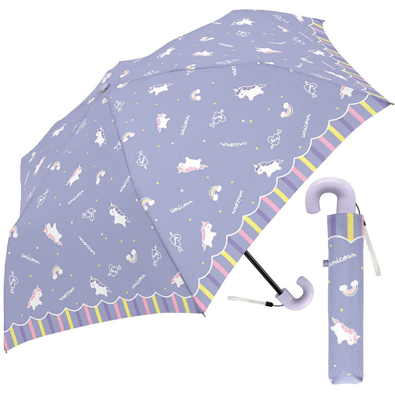 Rainbow Unicorn Kids Umbrella | Lavender