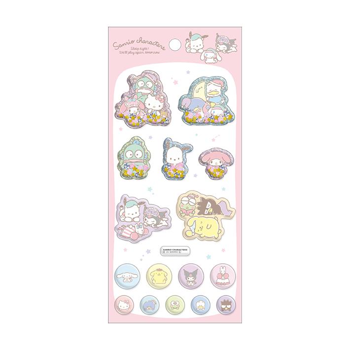 Sanrio Sticker Sheet - Hello Kitty and Friends Shaker Seal