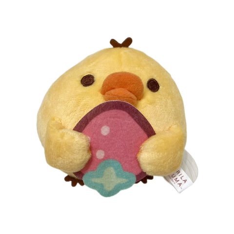 Rilakkuma Strawberry Snack Time Kiiroitori Plush | San-X Original