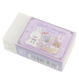 Girls' Corazon Stuffed Rabbit Violet Eraser