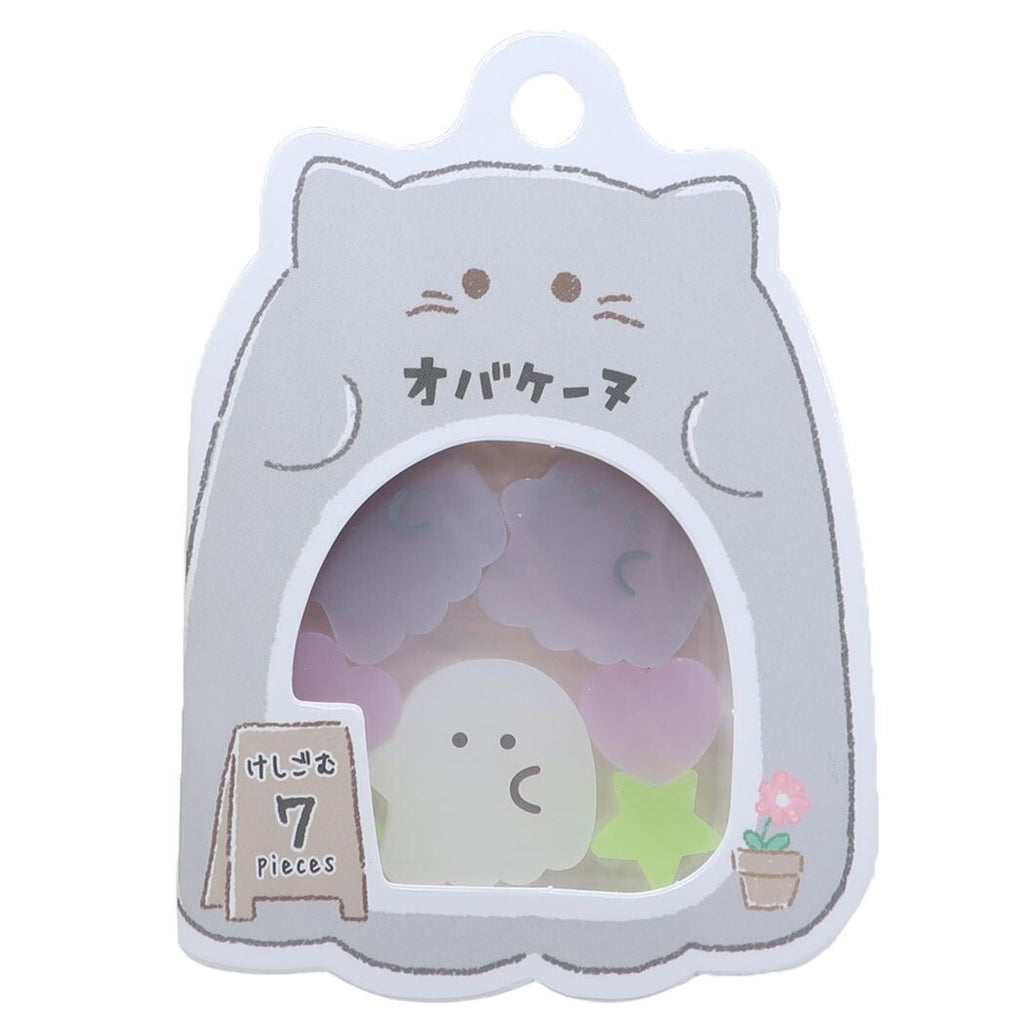 Obakene Obake-nya Cat Ghost Mini Eraser Set