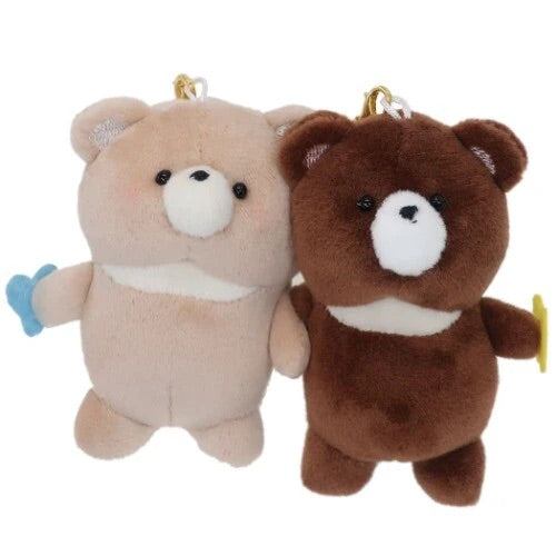 Bear Mochi Plush Magnetic Friendship Keychains