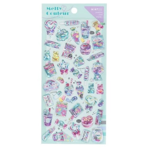 Melty Couleur Mint Deluxe 3-D Stickers