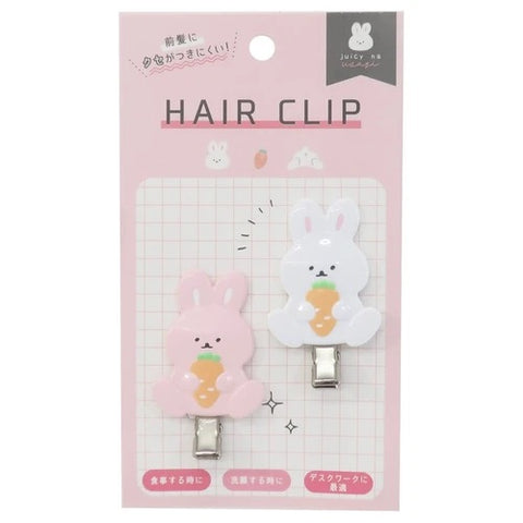 Rabbit 3-D Hair Clip 2pk