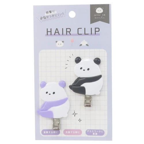 Panda 3-D Hair Clip 2pk