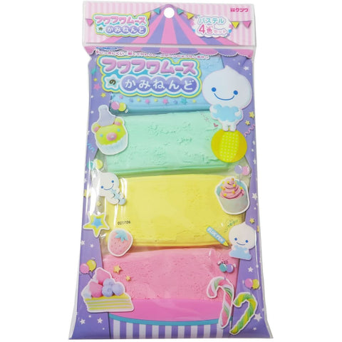 Fuwa Fuwa Paper Clay 4 Color Pack Pastel Rainbow